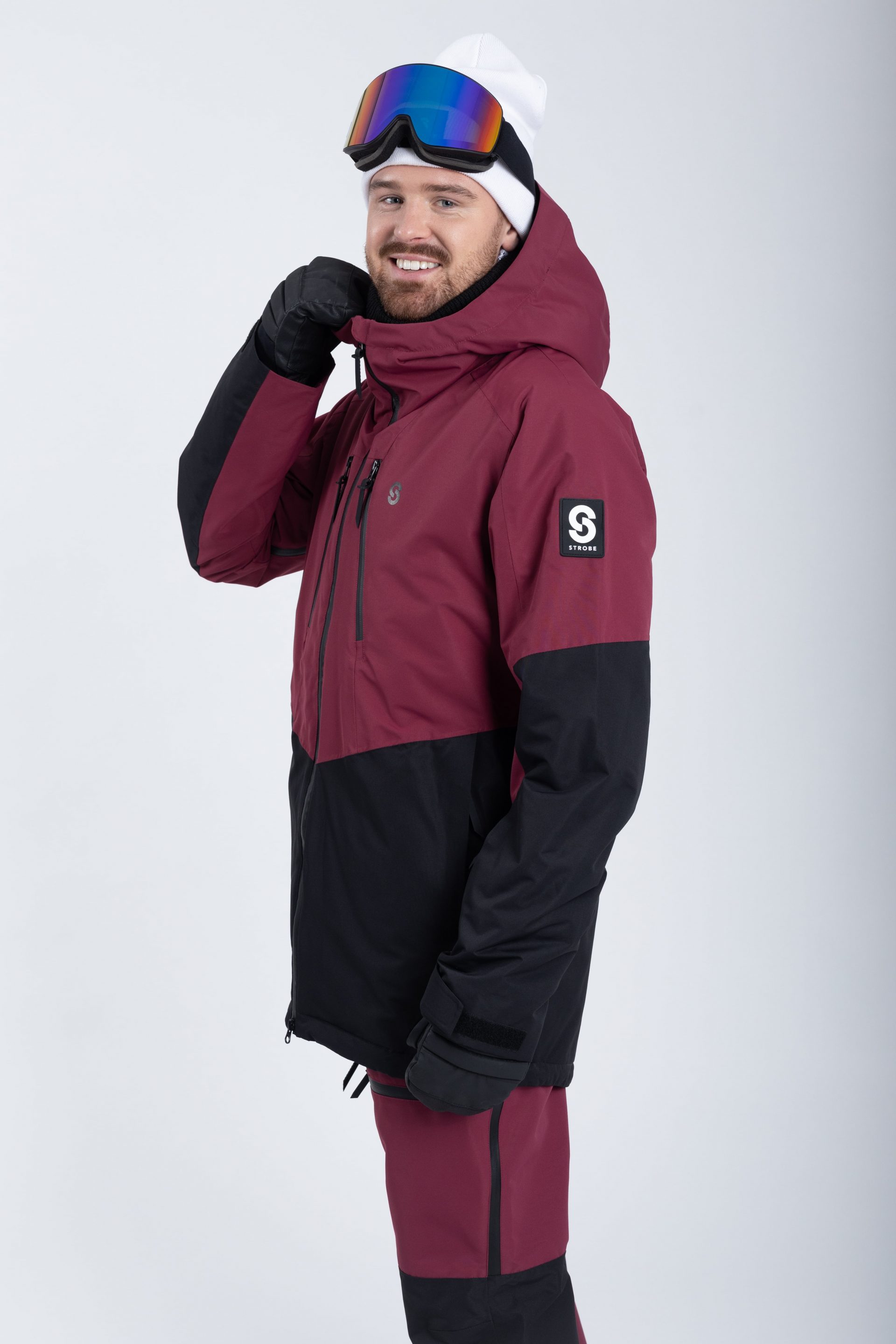 Lynx Ski Jacket Burgundy - Men's