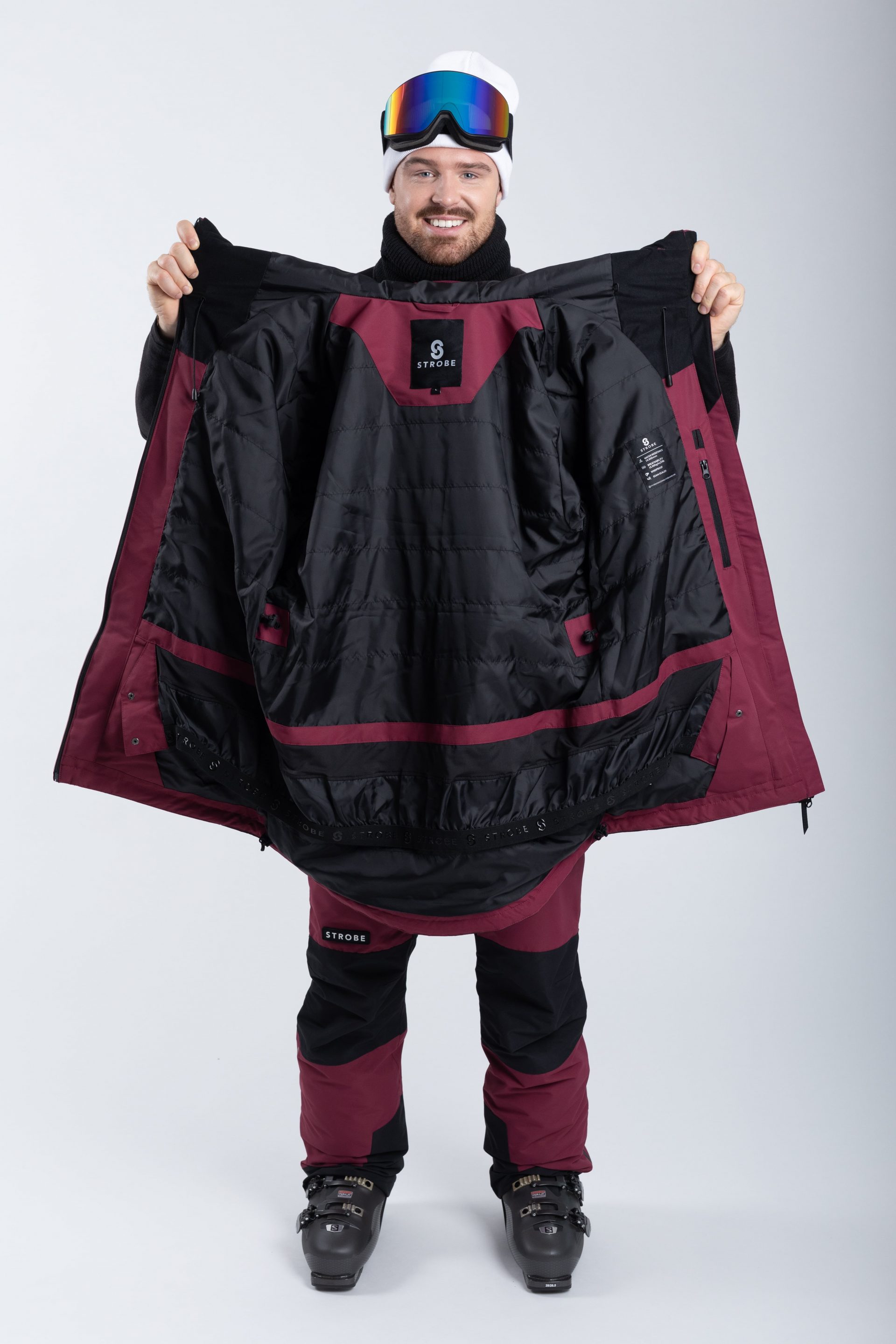 Lynx Ski Jacket Burgundy - Men's