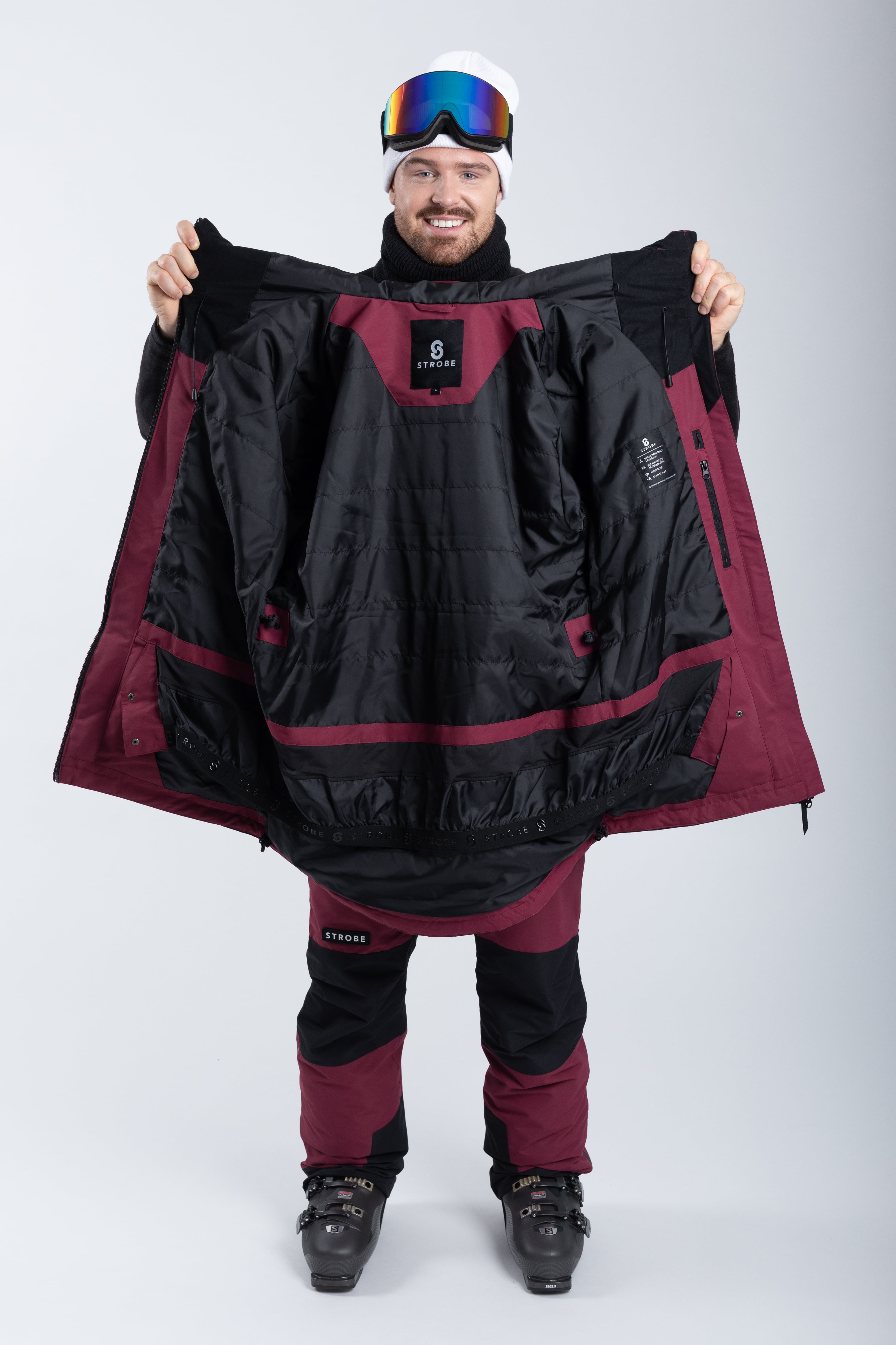 Lynx Ski Jacket Burgundy - Men's