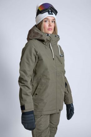 Aura Ski Jacket Olive Green - Women's