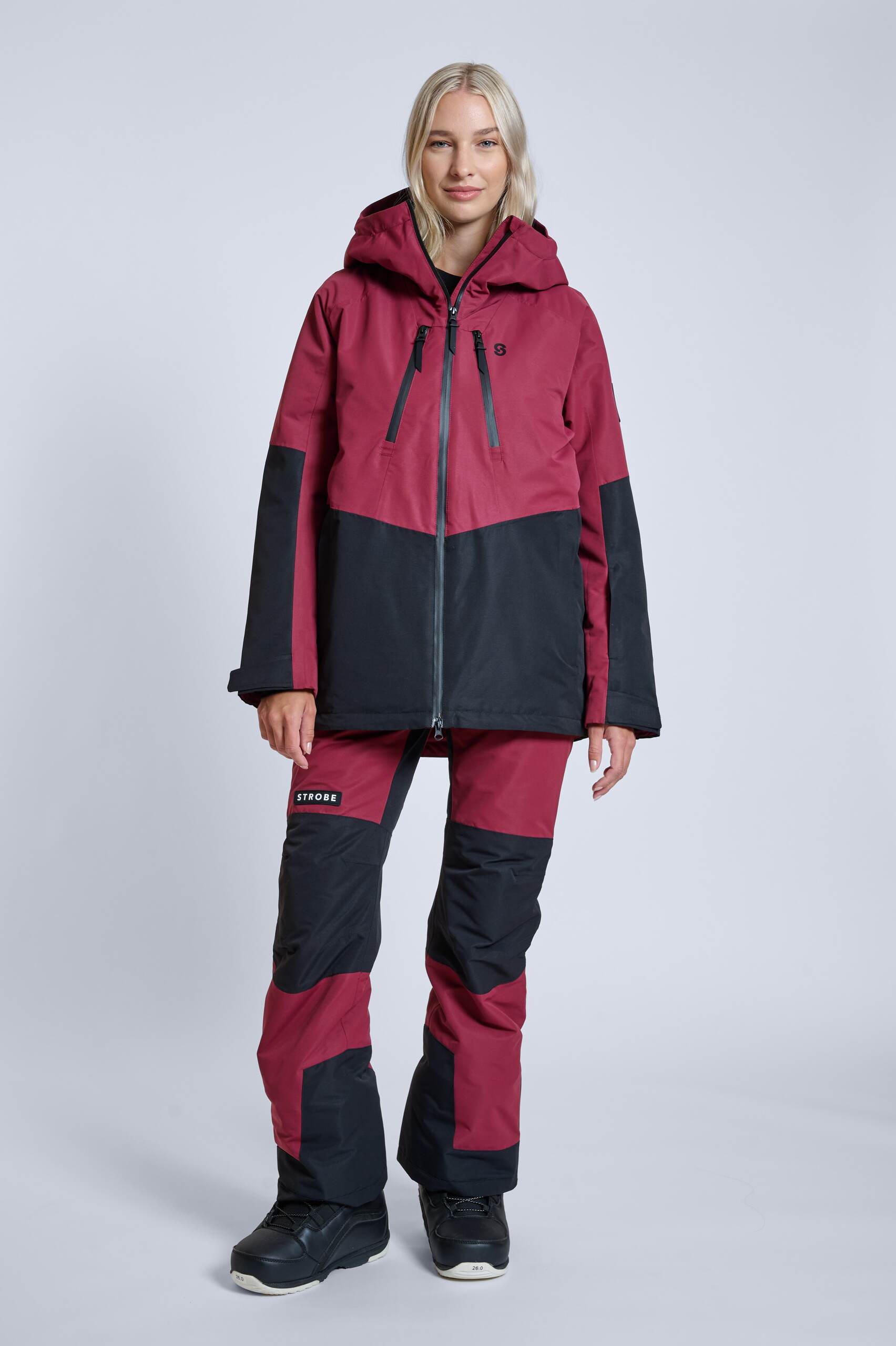 Lynx Ski Jacket Burgundy - Women's