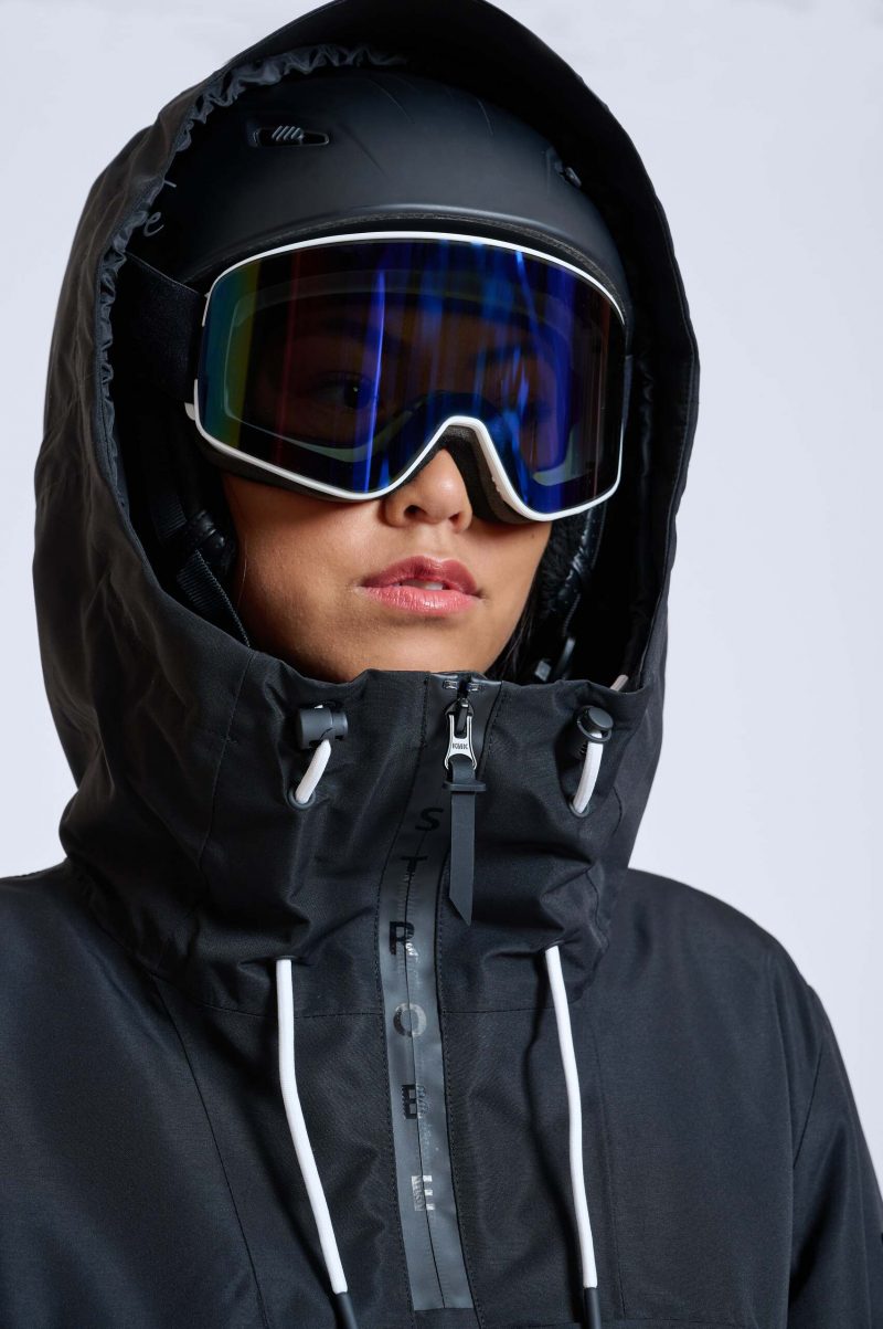 Helmet-fitted double-adjustable hood